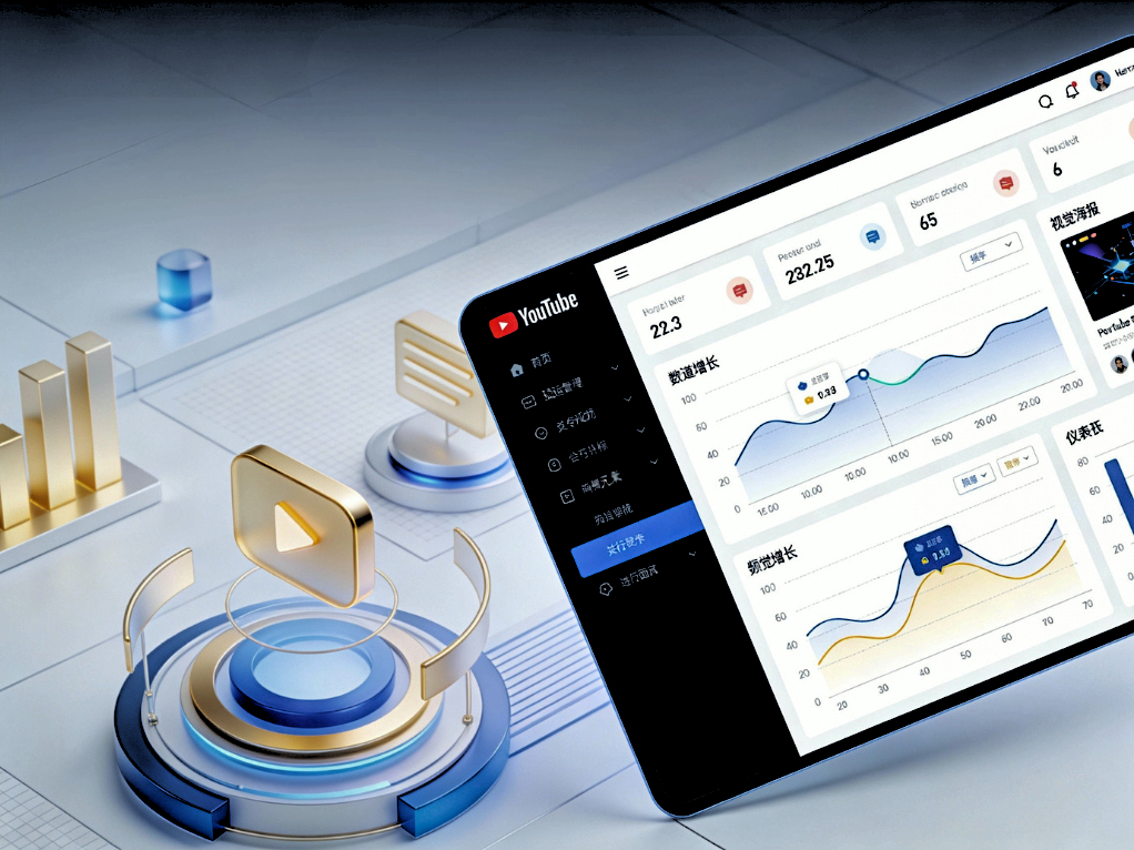 Red & Red Media 创作者出海与 YouTube 增长示意图